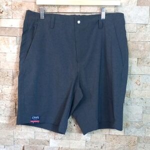 CHAPS Navy Blue Washed Cotton Men's Strech Shorts Waist size 34